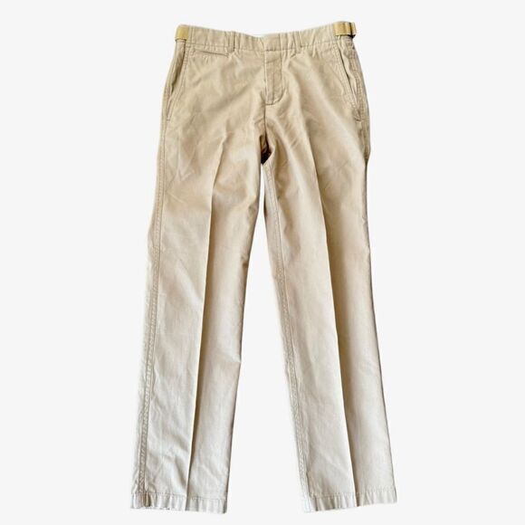 Alexander McQueen Pants Khaki Trousers Adjustable Waist 46 Slim Fit